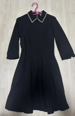 kate spade パールビジュー付き フォーマルドレス フレアワンピー