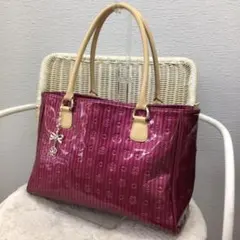 クレイサス　エナメル　ピンク　トートバッグ