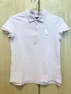 POLO RALPH LAUREN 薄いピンク ポロシャツ XL/TG(16)