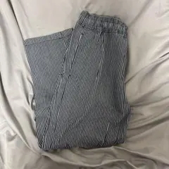 ストライプ イージーパンツ ゴムウエスト