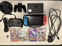 動作確認済 Nintendo Switch 本体 ゲームソフト5本付き