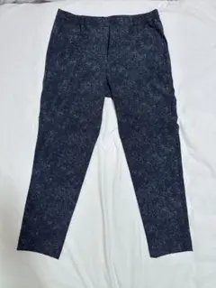 未使用 ムッシュニコル デニムプリントパンツ セットアップパンツ S ネイビー