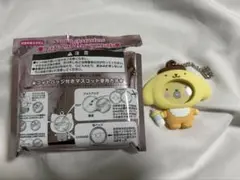 ポムポムプリン フォトバッチ付きマスコット キーホルダー