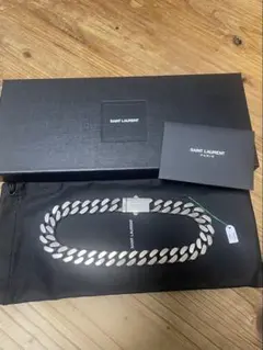 【新品未使用】SAINT LAURENT メタルカーブチェーンネックレスのサムネイル