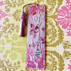 ダイヤモンドアートしおり（完成品）蝶
