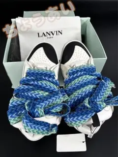LANVIN CURB SNEAKERS スニーカー　ランバン　ブルー　ホワイト