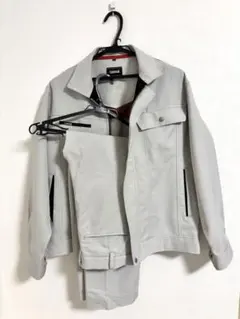 kansai 上下作業着 作業服　Lサイズ　グレーのサムネイル