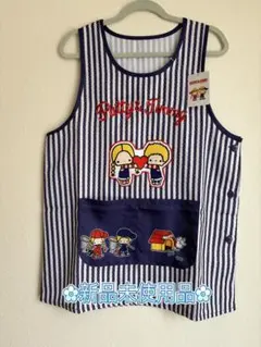 【新品】★パティ＆ジミーエプロン★2連ポケットストライプ柄サイズＭ〜Ｌꕤ*.゜のサムネイル