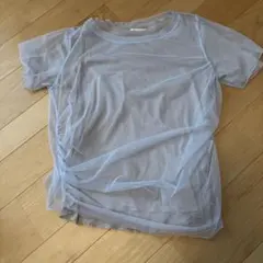 RIVE DOROITE リヴドロワ　チュールレイヤードTシャツ　美品