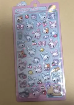 ボンボンドロップシール　キャンディツインズうさぎ クーリア