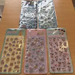 ディズニー　ぷくぷくシール　5枚セット