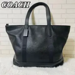 【美品✨】コーチ トートバッグ 肩掛け ビジネス レザー 本革 黒 23248 コーチ COACH 23248 レザー トートバッグ ビジネスバッグ 大容量