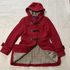 バーバリー　ブルーレーベル　ダッフルコートBURBERRYBLUELABEL 赤