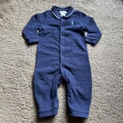 匿名発送　ポロ・ラルフ・ローレン ネイビーロンパース　6Ｍ　70