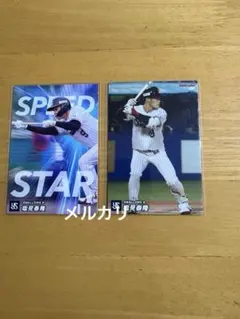 カルビー　プロ野球チップス　ヤクルト　塩見泰隆　2枚セット