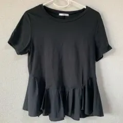 最終値下げ　index 黒 半袖Tシャツ LL フレアヘム