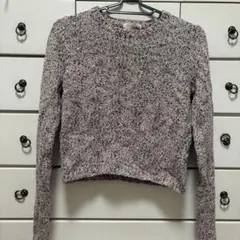 FOREVER21 クルーネックニットセーター 長袖 マルチカラー