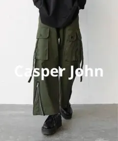 Casper John カーゴパンツ カーキ 実寸M〜L相当 モード 春のサムネイル