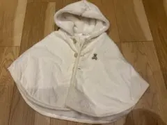 【新品】 POLO baby ベビーポンチョ ホワイト 70〜80cm【即日発送