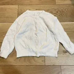 H&M 透かし編みコットンカーディガン ホワイト