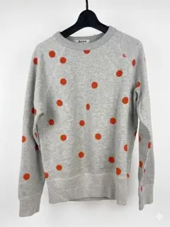 Acne Studios スウェット　ドット　グレー　オレンジのサムネイル