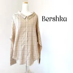 Bershka ベルシュカ　チェック柄 長袖シャツ