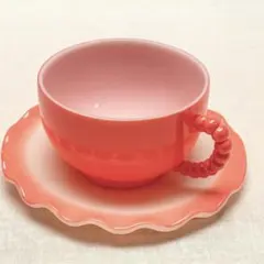 バラ売り ヘーゼルアトラス ピンクリップルシリーズ ヘーゼルアトラス・ピンク・リップル・カップ＆ソーサー【B