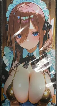 未開封　五等分の花嫁　中野三玖　水着　メイド　プレイマット ラバーマットのサムネイル