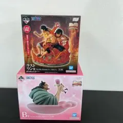 一番くじワンピース B賞 くま&ボニー ラストワン賞くまVSサターン