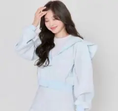 JILTU baby frill hoodie sax パーカー＋スカート JILTU baby frill hoodie sax パーカー＋スカート