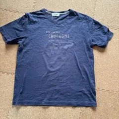 Crocodile ネイビー Tシャツ Lサイズ