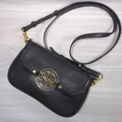 美品✨️Tory Burch トリーバーチ ブラック レザー ショルダーバッグのサムネイル