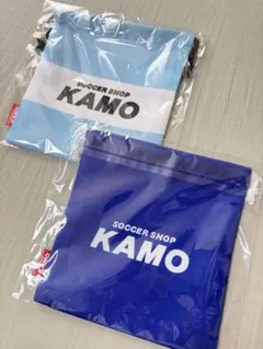 未使用 SOCCER SHOP KAMO ノベルティー巾着袋 2枚セット