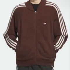 アディダスオリジナルス ニット トラックジャケット ブラウン M