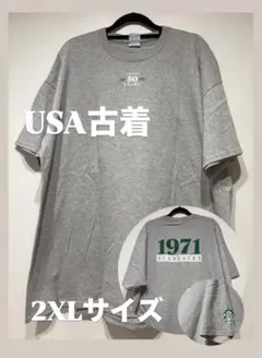 スターバックス 50周年記念 USA製 ビッグサイズTシャツ 2XL グレー古着