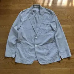 ユニクロ シアサッカー ジャケット ストライプ