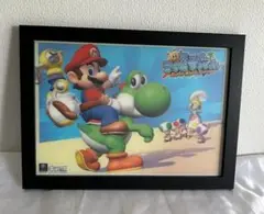ミニポスター スーパーマリオサンシャイン 額入り A4サイズ