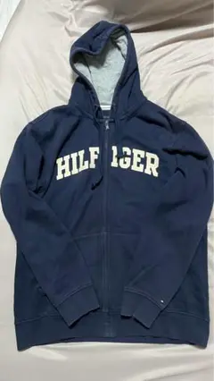 TOMMY HILFIGER ネイビー フルジップパーカー XXL