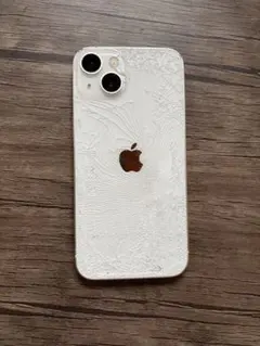 【ジャンク】iPhone13 128GB ホワイト／画面割・電源入らず・本体のみ