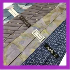 【豪華4本セット】やや細身　ブランドネクタイ　まとめ売り　メンズ　エルメス他　④