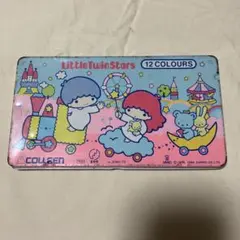 【おまけ付】昭和レトロ　キキララ色鉛筆　サンリオ　文具　キティー×ロッテリア