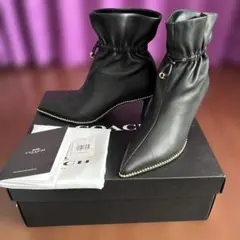 【極美品】 coach コーチ ブーツ レースアップ シグネチャー ブラック 黒 楽天市場】【中古】【非常に良い】 COACH コーチ シグネチャー