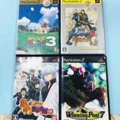 PS2 みんなのGOLF3 戦国BASARA2 銀魂 ウイニングポスト7