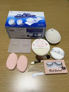 メイクスポンジ・チークブラシ・ アイシャドウチップ・パフ・コットン等 セット
