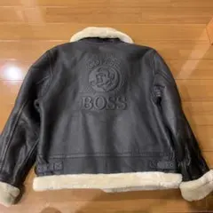 激レア　非売品　BOSSジャン カウレザー　B-3 牛革ムートン　レディースM 激レア 非売品 BOSSジャン カウレザー B-3 牛革ムートン レディースM