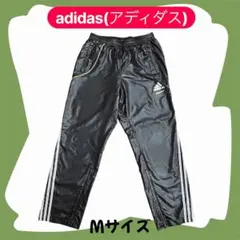 adidasアディダス メンズ M 防風トレーニングパンツ蛍光イエロー×ブラック