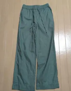 GAP グリーン リネンコットンパンツ