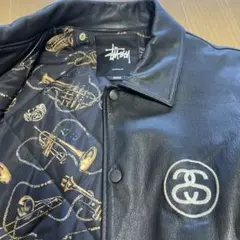 名作 stussy LEATHER COACH JACKET レザー コーチ Yahoo!オークション - 【STUSSY ステューシー】レザーコーチジャケット