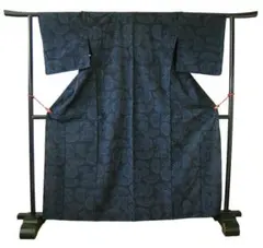 美品 単衣 小千谷調の 紬着尺（正絹）仕立上り＜TT1418＞ユキミミ様