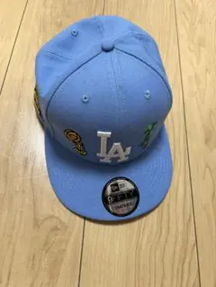 LAロゴ 水色キャップ NBAファイナル2020